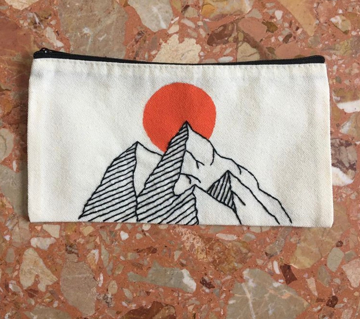 Mountain pencil case