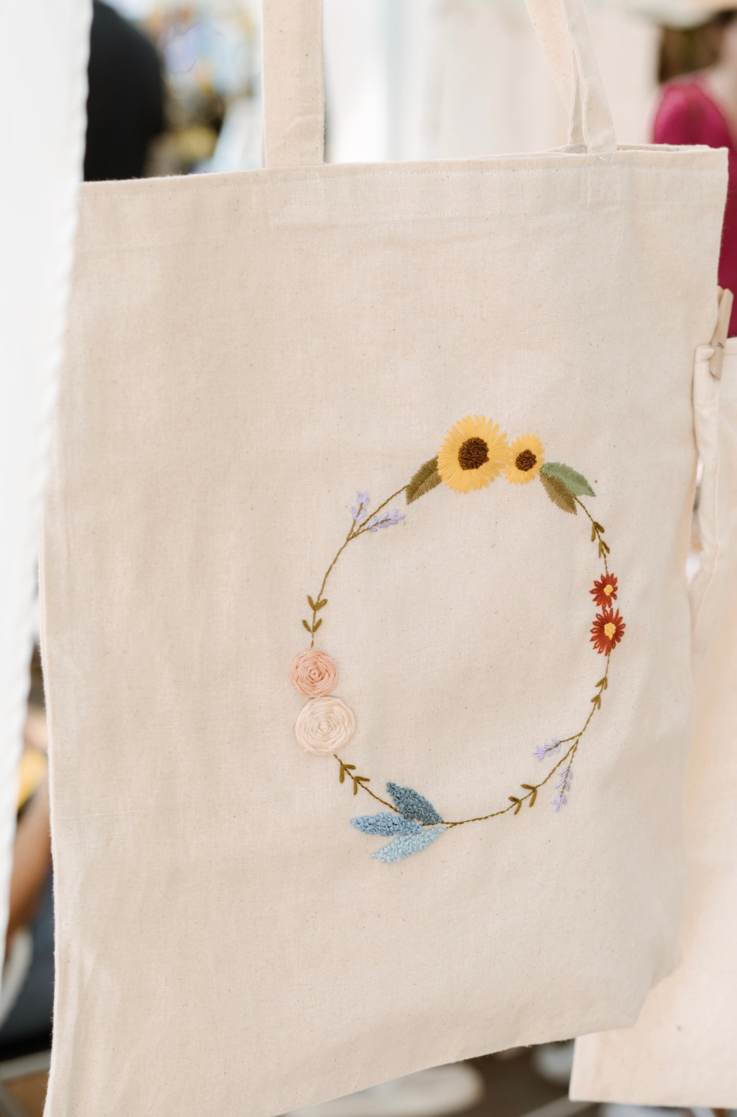 Flowers tote bag