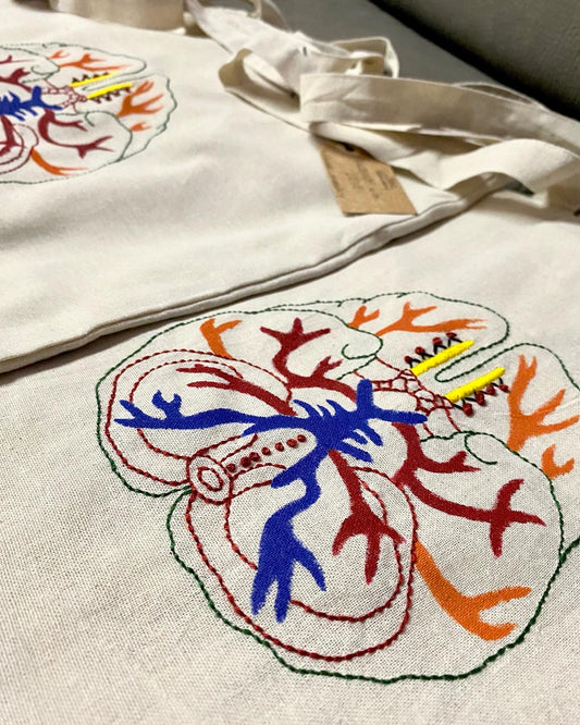 Tote bag Brain