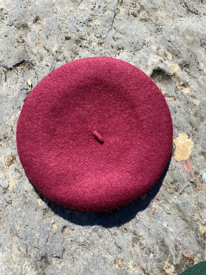 Hand-embroidered beret